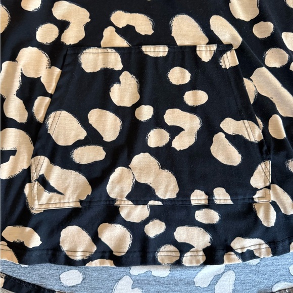 LuLaRoe Black and Tan Leopard Print Hoodie - Picture 2 of 5